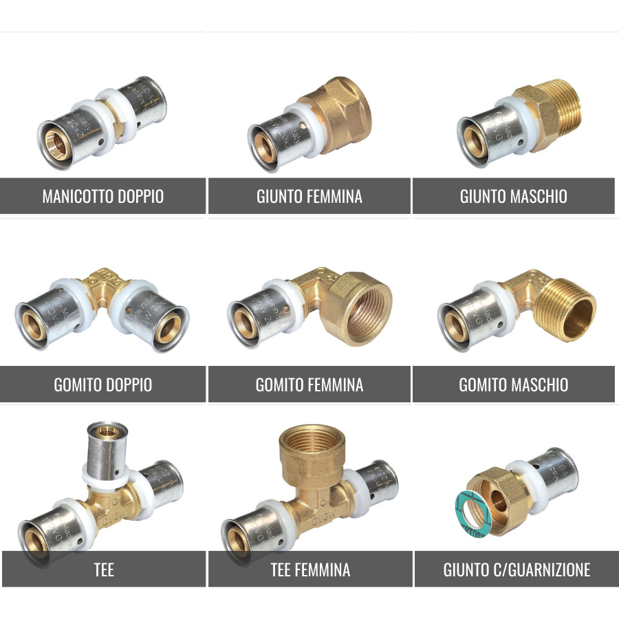raccordi multistrato pressare