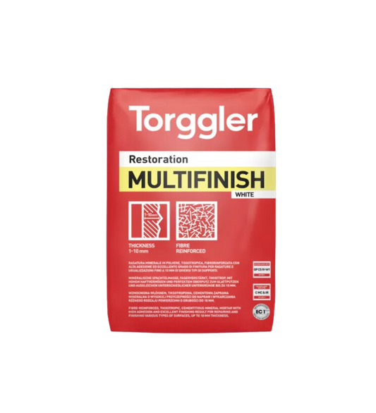 TORGGLER MULTIFINISH RASATURA CEMENT.FIBRORINF.BIANCO (sacco kg.25)