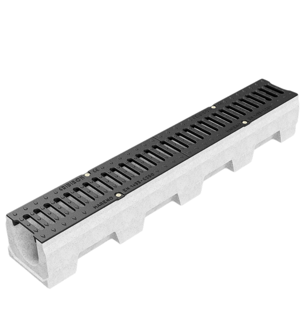 Edilizia vibro base canala in cemento polimerico