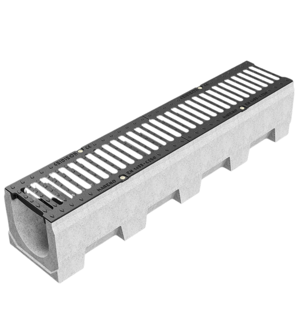 Edilizia vibro base canala in cemento polimerico