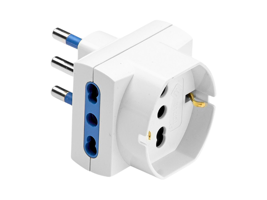 ADATTATORE 220V 2P+T16A 2PRE.2P+T16A/BIP+SCHUK.P40 art.51905 / 82240