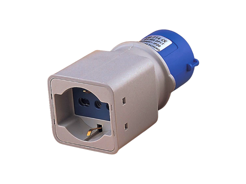 ADATTATORE 220V 2P+T16A A PRESA BIPASSO/SCHUKO art.73100/80863/94659/35087-10/6