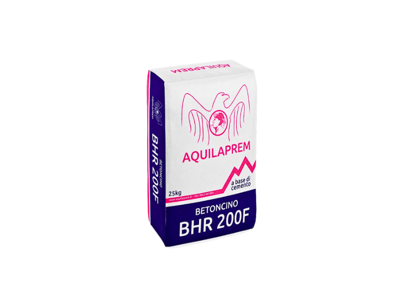 AQUILA PREM BHR-200F BETONCINO FIBRATO 20MPa (sacco kg.25)