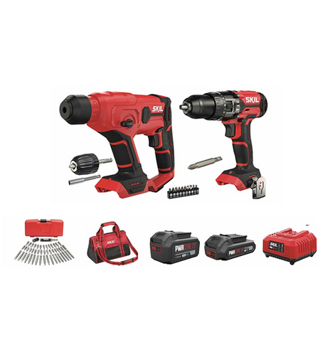 elettroutensili 3313ea kit martello tassellatore + trapano a percussione